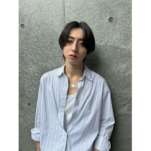 【メンズ】センターパートウルフ