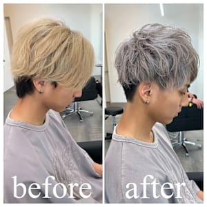 透明感カラー/刈り上げスタイル/韓国風ヘア/岡崎市