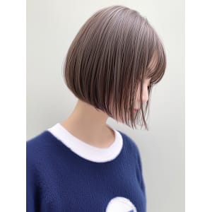 ショートボブ 再現性 透明感 ベージュブラウン 10代20代