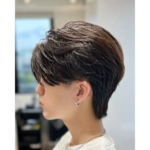 men's/メンズ/ダウンパーマ/黒染め/韓国/