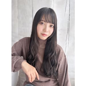 ツヤカラーのゆるミックスカール