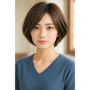 ナチュラルショートボブ