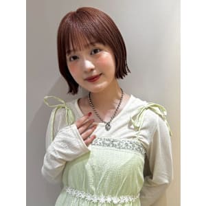 髪質改善＊赤みハイライトカラー＊美髪【Zina 新宿】	