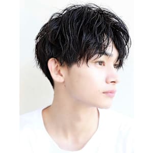 ルーズウエットショートセンターパート