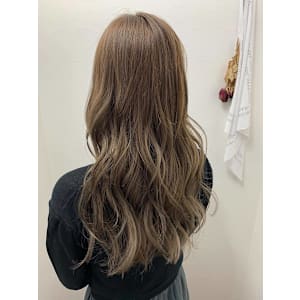 ゆるふわロング/グレージュカラー