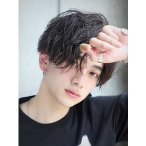 無造作センターパート