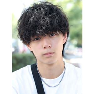 無造作エアウルフショート