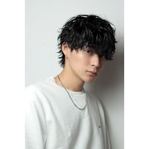 波巻きパーマ×ショートマッシュウルフ