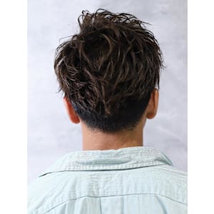 メンズパーマアップバング