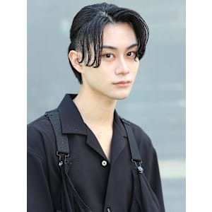 ツヤ×ハーフアップショート