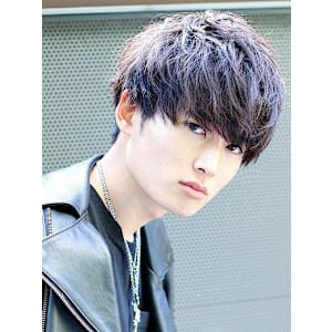 ナチュラル束感サイドパートモテマッシュ