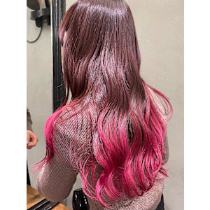 グラデーション × ピンク