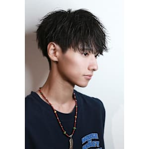 シースルー束感ヘア