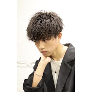 【ふわぼさ質感】ナチュラルサイドパートマッシュ