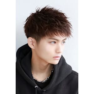 無造作2ブロックショート