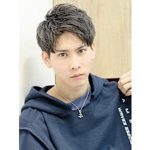 爽やかハーフアップショート