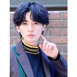 【横顔決まる】毛流れセンターパートウルフ