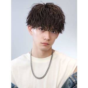 波巻きツイストスパイラルパーマMIX