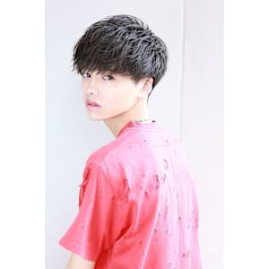 ルーズパーマ　スパイラル　マッシュ