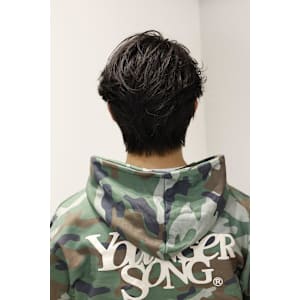 かき上げフェザーパーマ