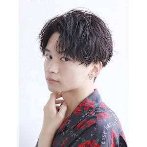 【ツイスパ】ショートセンターパート