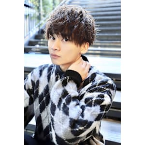 【波巻パーマ】ショート前下がりマッシュ