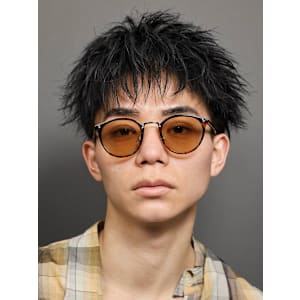 メンズ【ダウンバングショート】ツイストパーマ