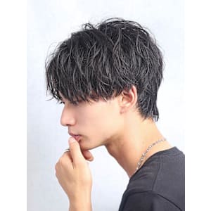 スパイラルパーマ　マッシュ