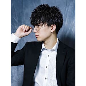 癖毛風パーマ ビジカジヘア