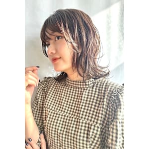 【大人可愛いくびれボブ】外ハネミックスの濡れ感パーマスタイル - Laissez(レセ) 南柏店【レセ　ミナミカシワテン】掲載中