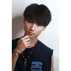 シースルー束感ヘア