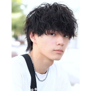 無造作エアウルフショート