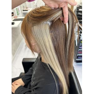 明るめブラウン×明るめベージュ - K&K  ブリーチ/ダブルカラー/プルエクステ/縮毛矯正/髪質改善【ケイアンドケイ  ブリーチ ダブルカラー プルエクステ シュクモウキョウセイ カミシツカイゼン】掲載中