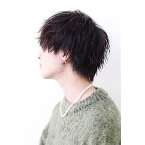 無造作ショートウルフ