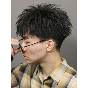 メンズ【ダウンバングショート】ツイストパーマ