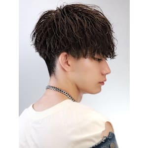 波巻きツイストスパイラルパーマMIX