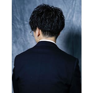 癖毛風パーマ ビジカジヘア