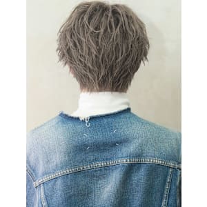 韓国風リバース無造作ヘア