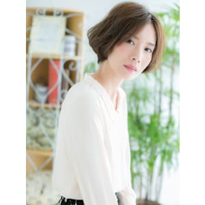 グラデハイライト×フェザーボブ♪d