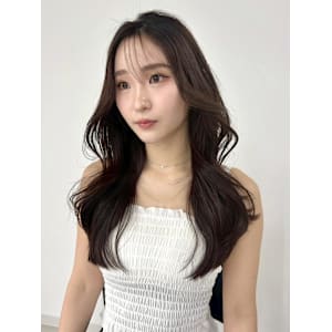 韓国風顔周り/レイヤーカット/ロング艶感