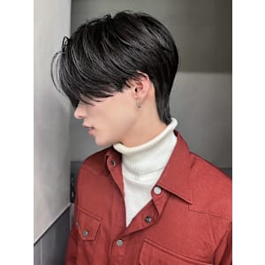 韓国マッシュフェザーショート刈り上げ_ba538731