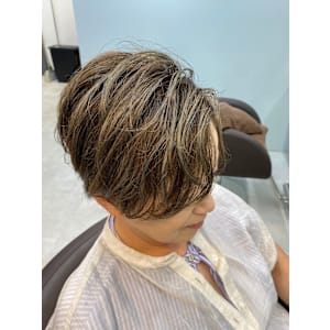 ミセスショート◎オリーブグレー