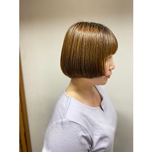 マッシュカット/オリーブカラー