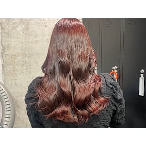 ボルドーカラー/艶髪カラー