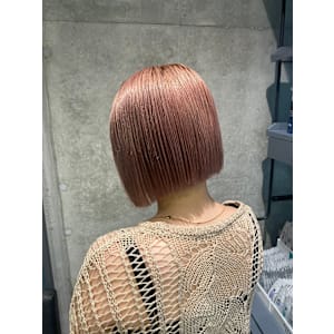 ボブ/ピンクベージュ
