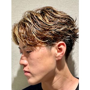 フェザーショートパーマ