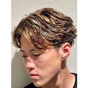 フェザーショートパーマ