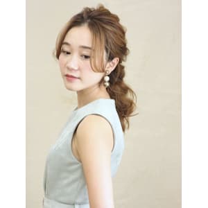 結婚式や浴衣ヘアに♪編みおろしアレンジ