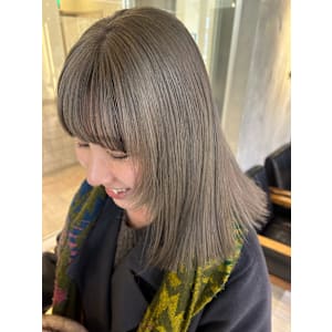 前髪インナー/グレージュ