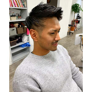 アップバングメンズスタイル/MEN'S HAIR/メンズカッ